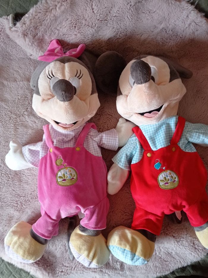 Peluches Mickey et Minnie. - photo numéro 2