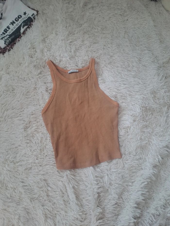Débardeur orange Bershka S - Look d'été + short dispo en lot ! - photo numéro 5