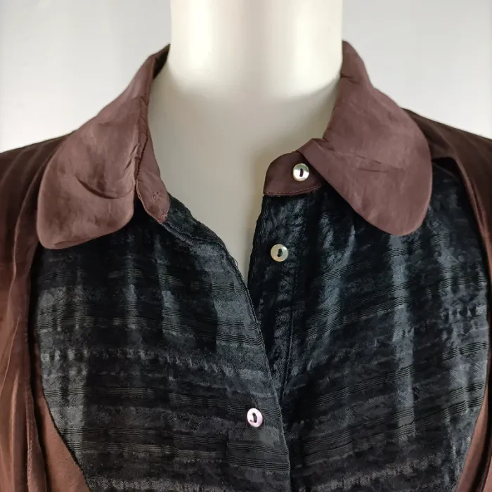 Robe fluide aspect satiné - Cotélac - Taille 1 A1152 - photo numéro 8