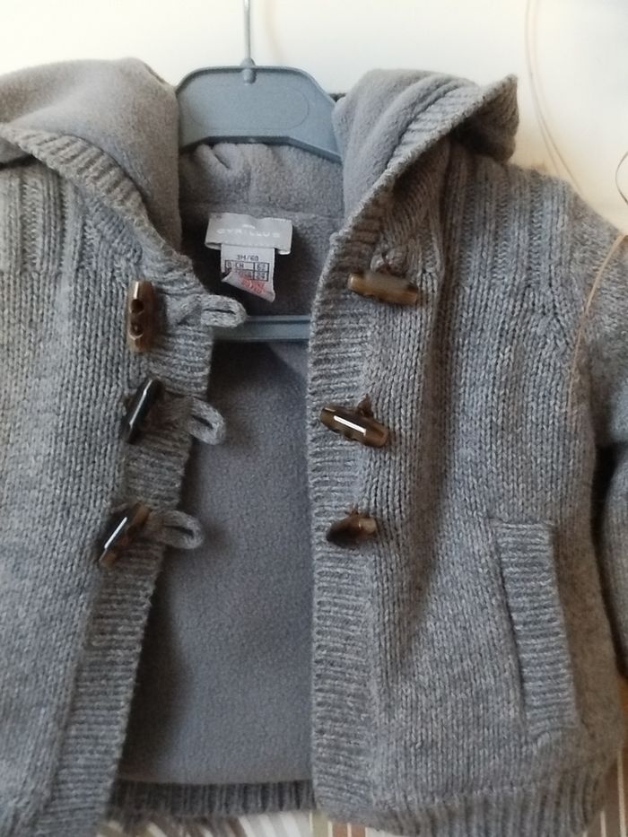 👶 Cyrillus Cardigan Garçon 3 mois NEUF - photo numéro 3
