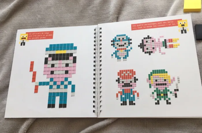 Livre pour construire des personnages avec des post-it - photo numéro 4