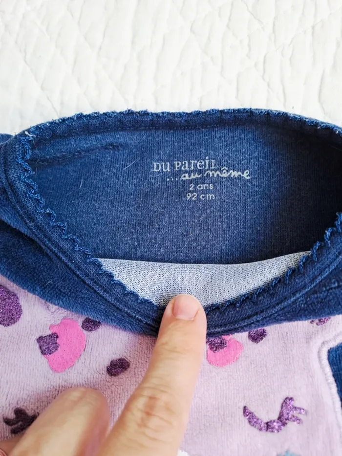 8 pyjamas velours 24 mois (2ans) - photo numéro 10