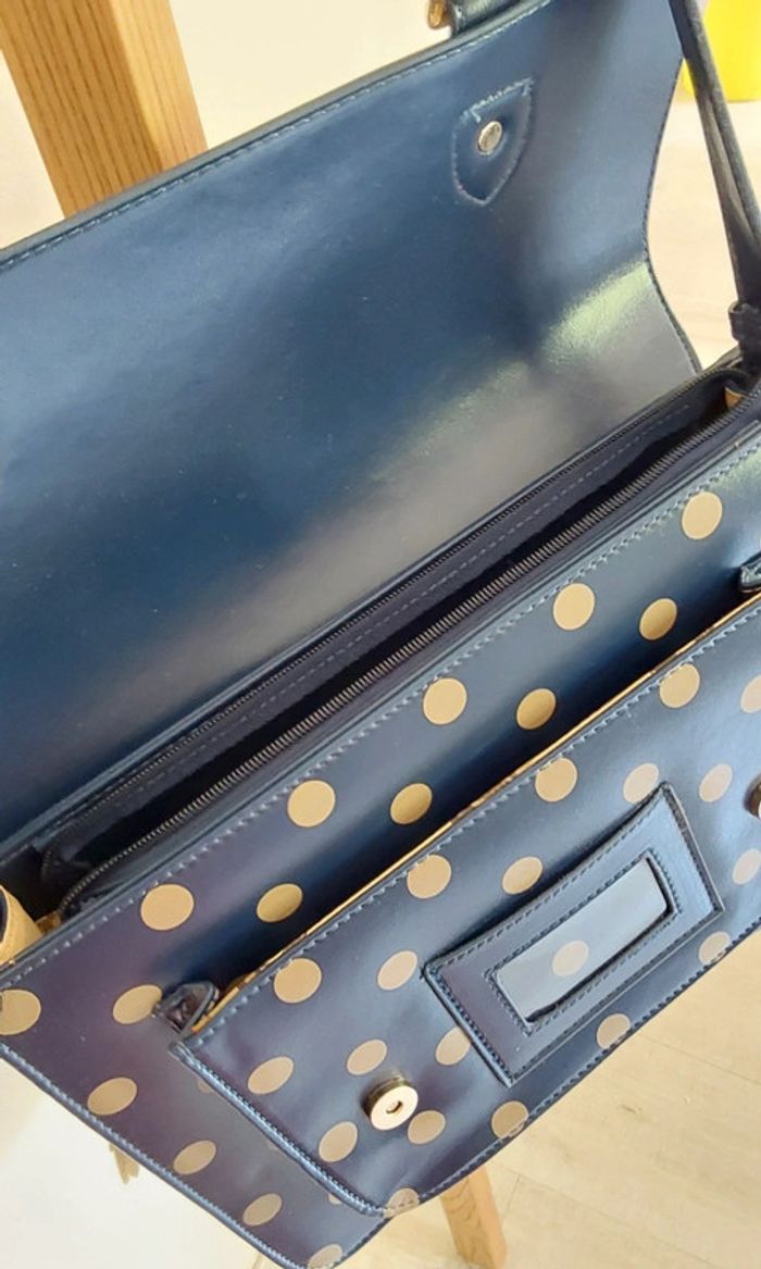 Sac style cartable  Neuf avec étiquette marine et beige - photo numéro 10