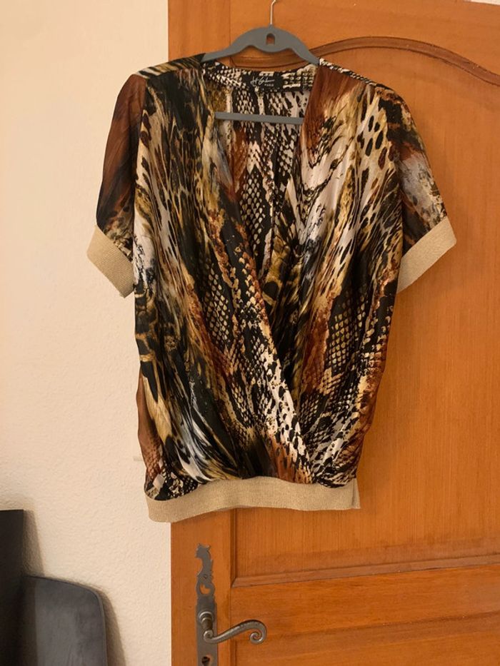 Blouse cache cœur fluide