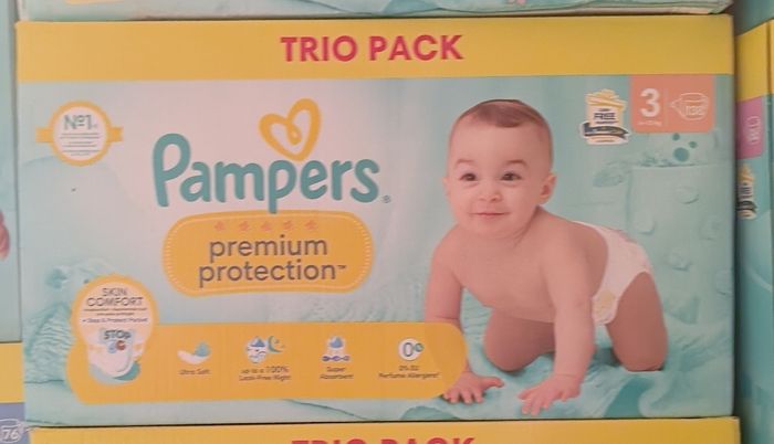 Trio pack Pampers premium protection taille 3