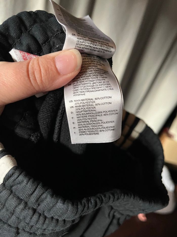 Jogging / Pantalon de survêtement Adidas Noir - Bandes Blanches (Taille 14 ans) - photo numéro 8