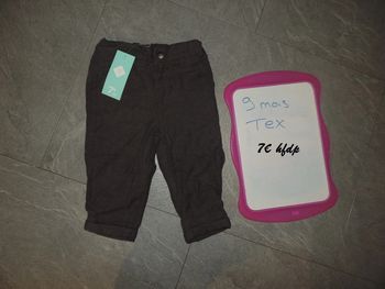 pantalon tex taille 9 mois neuf