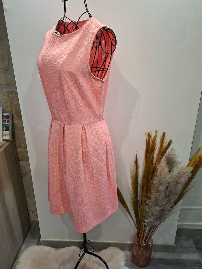 Robe rose poudré Mademoiselle R - Dos croisé - Taille 36 - photo numéro 3