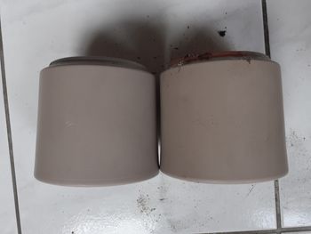 2 cache-pots beige 