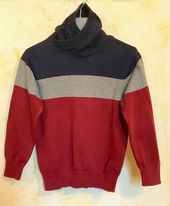 Pull fin col montant croisé Vertbaudet 6 ans