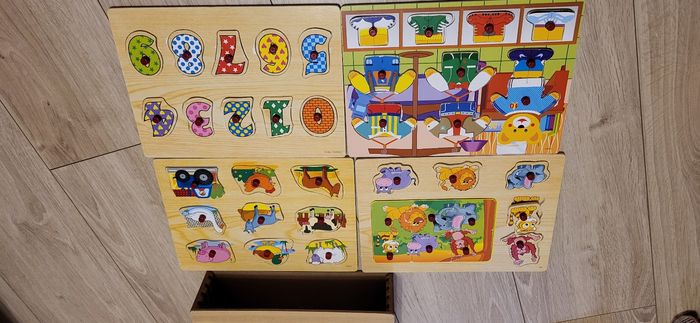 Lot puzzle en bois