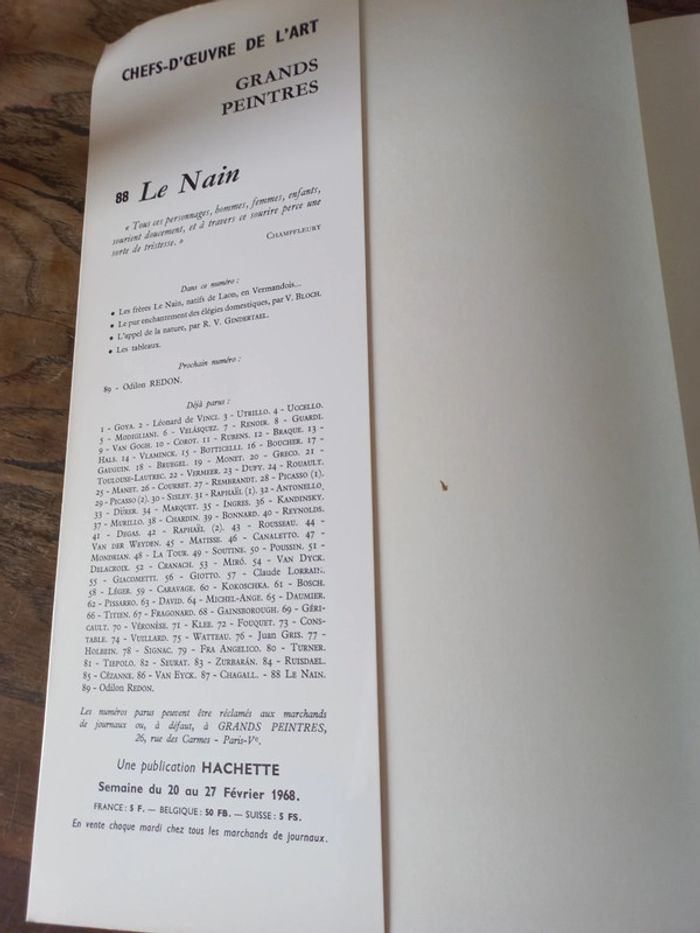 Collection hachette Les grands peintres - photo numéro 4