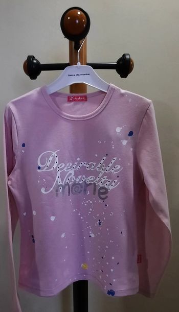 Tee-shirt manches longues rose T. 12 ans