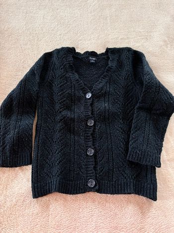 🌸Gilet laine  bleu marine 4 ans 🌸