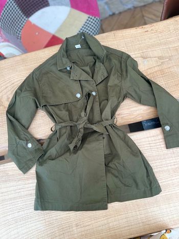Veste trench kaki taille 10 ans Shein fille caban