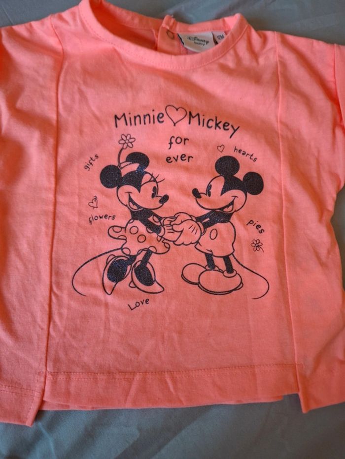 Tee-shirt Mickey et Minnie bébé - photo numéro 2