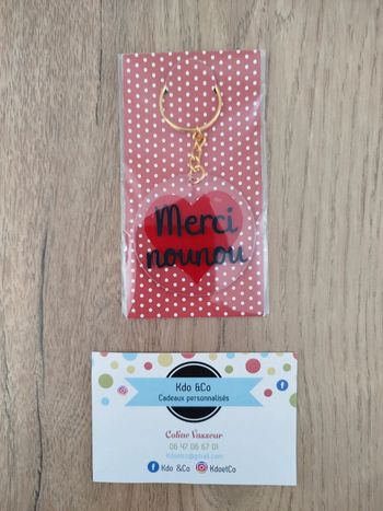Porte-clé merci nounou