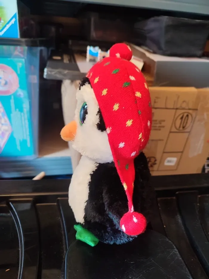 Peluche gros yeux pingouin - photo numéro 3