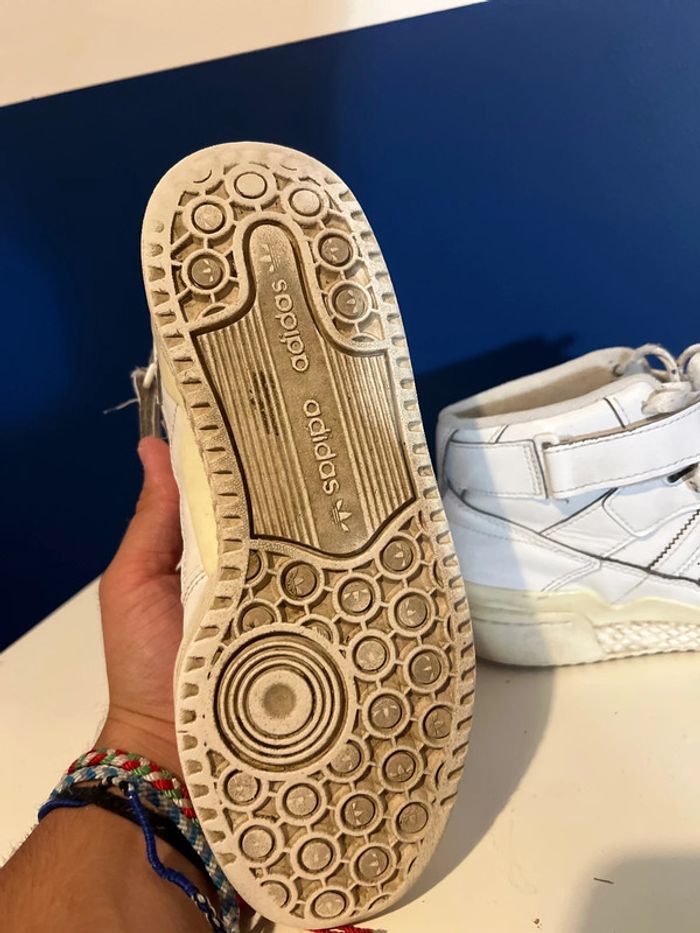 adidas forum montante blanche à restaurer - photo numéro 3