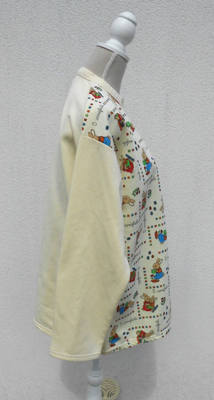 Pull polo vintage imprimé lapin - photo numéro 2