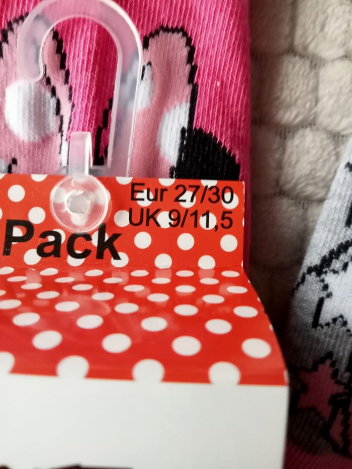 3 paires de chaussettes minnie 27/30 - photo numéro 2