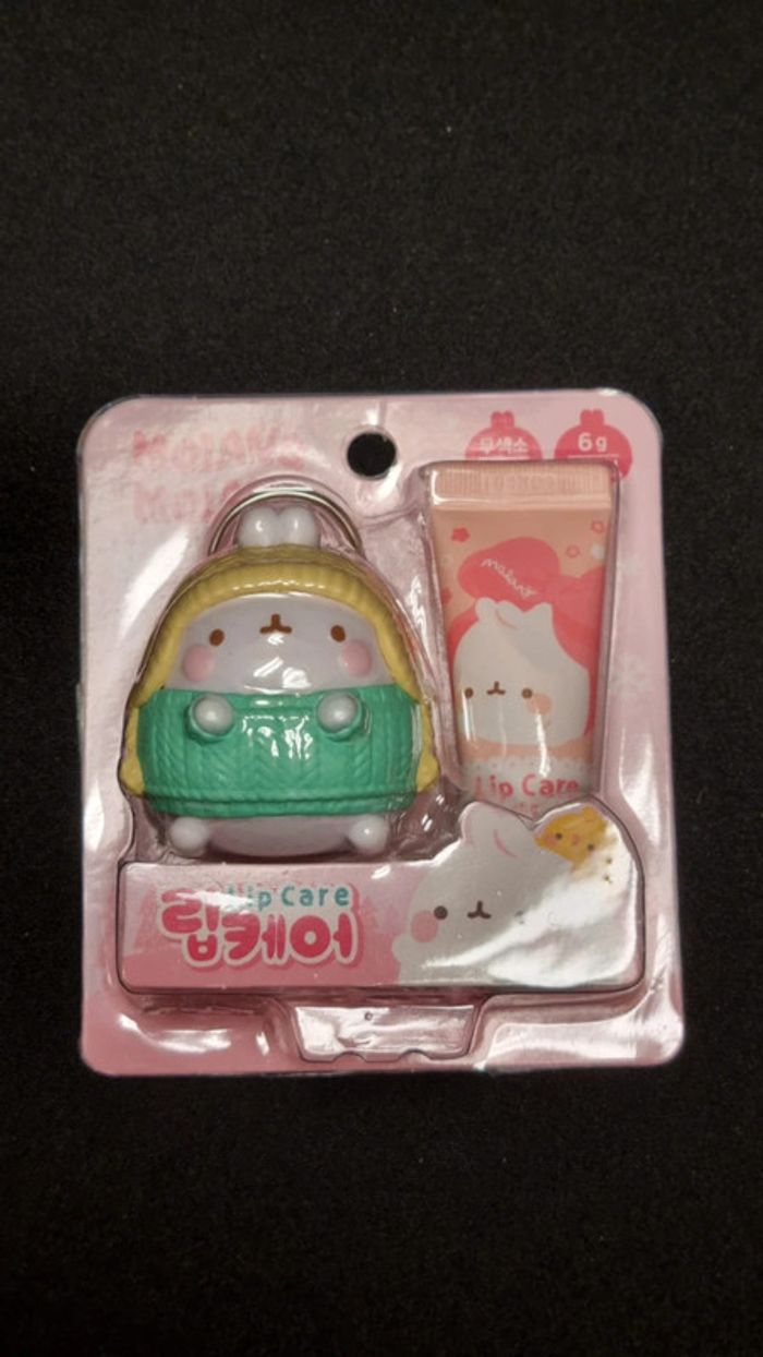 Baume à Lèvre & Figurine Molang – Ultra Rare, New with Tag, K-Beauty Collectible South Korea - photo numéro 5