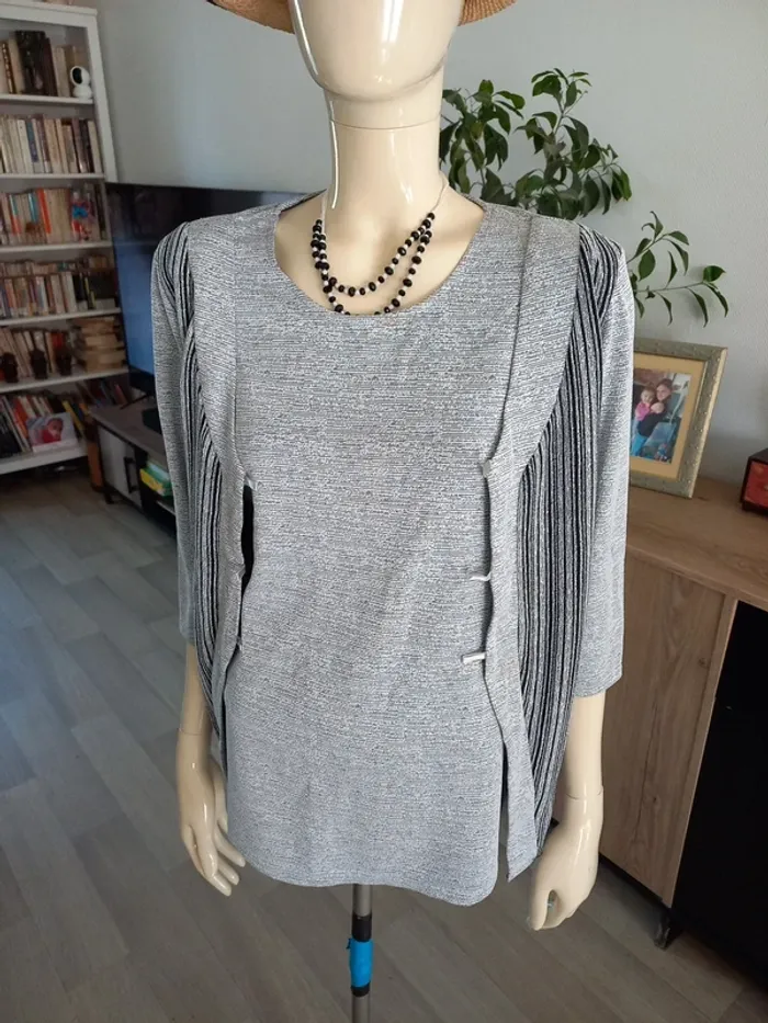 Haut femme gris T.M
