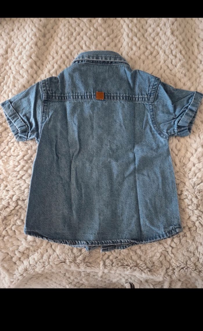 Chemise en jean MC 6 mois - photo numéro 3