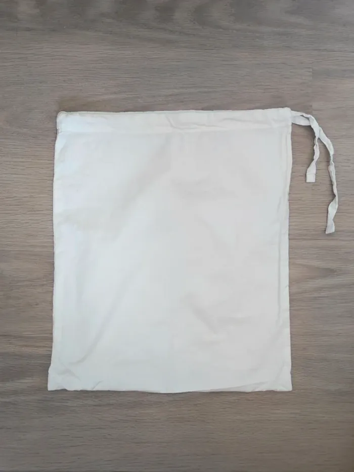 Grand pochon ivoire / Bouchara - 40×32cm - photo numéro 2