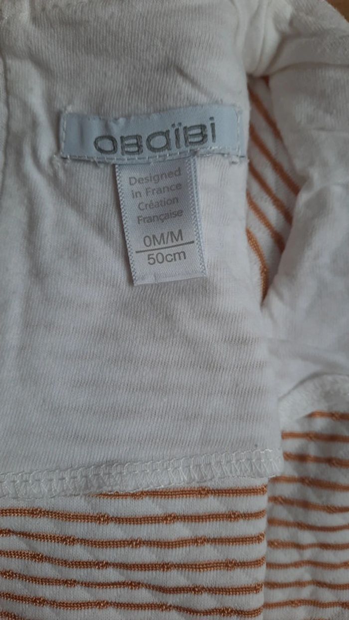 Ensemble robe et bodys Obaïbi naissance - photo numéro 3
