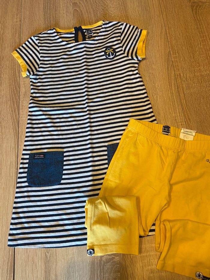 Ensemble 2 pièces robe et legging 3/4 - photo numéro 2