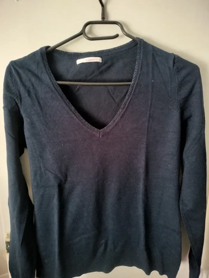 Pull bleu marine - photo numéro 3