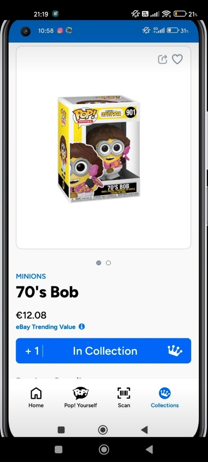 Funko Pop Minions – 70’s Bob n°901 - photo numéro 6