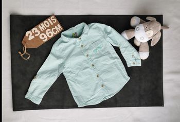 Chemise 👣 manches retroussables, orchestra, 23 mois