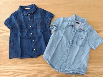Lot de 2 chemises denim 2 ans