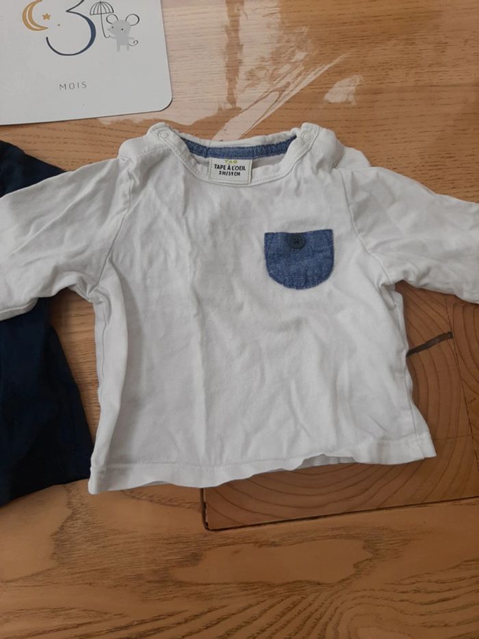 Lot de 2 Tee-shirts manches longues - photo numéro 3