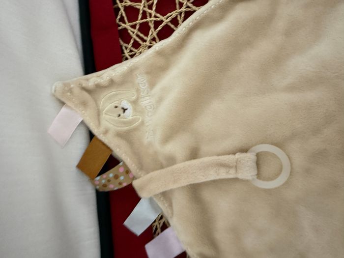 Doudou lapin Diinglisar attaché tétine - photo numéro 2