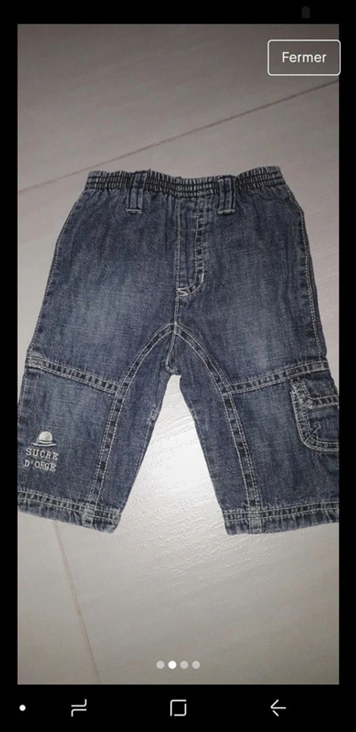Lot de 2 pantalons hiver Sucre d'orge 3 mois - photo numéro 2
