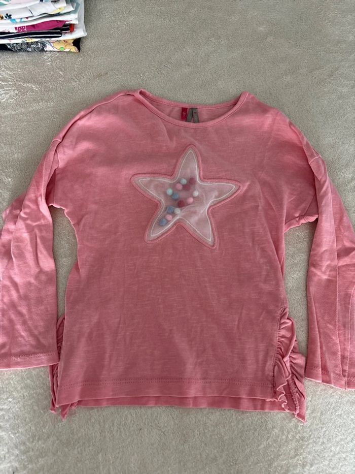 T-shirt manches longues 4 ans étoile