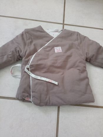 Veste réversible 0-1mois