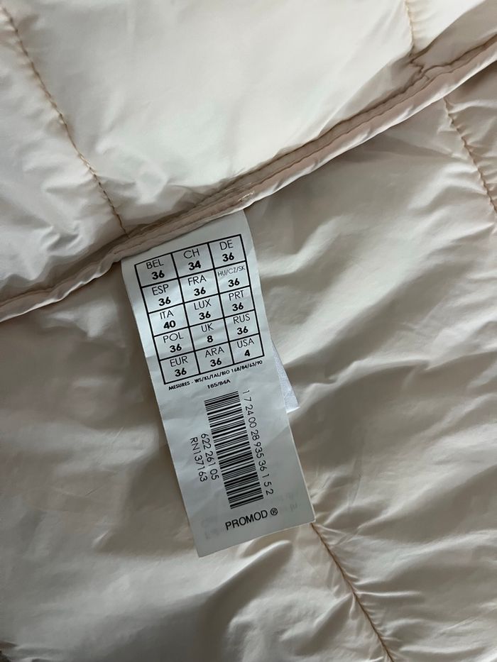 Doudoune dorée Promod - photo numéro 5