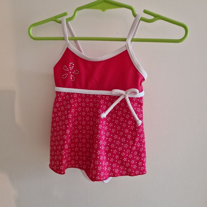 3/6 mois maillot de bain rose avec tunique