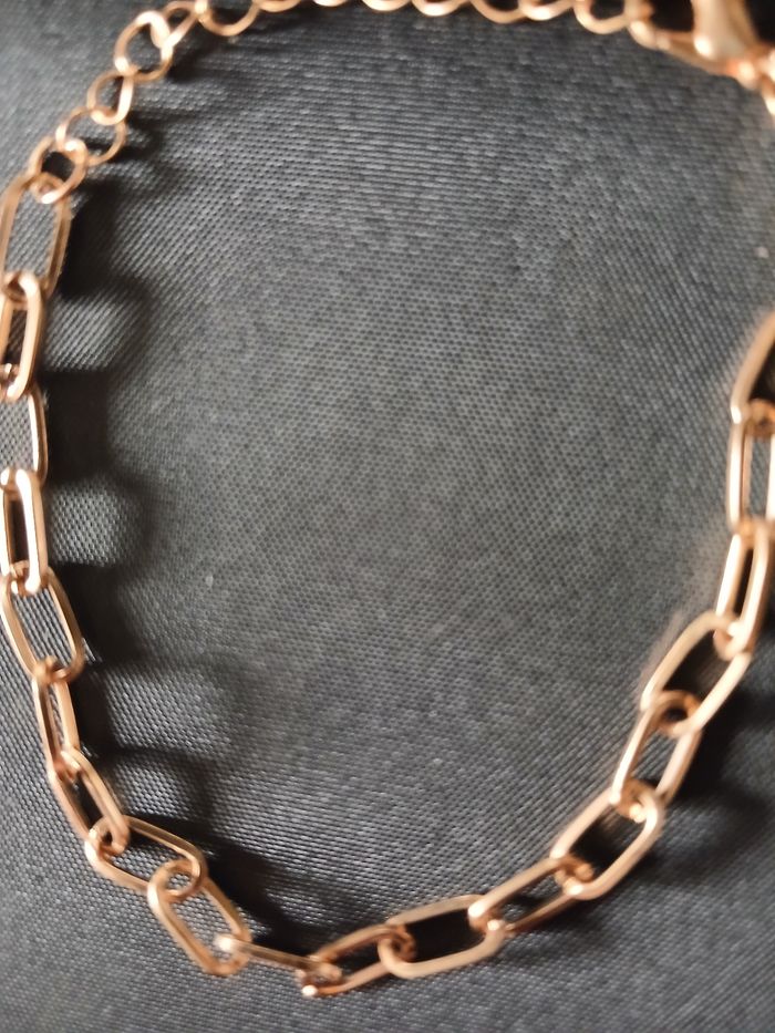 Bracelet doré avec mailles cheval - photo numéro 5