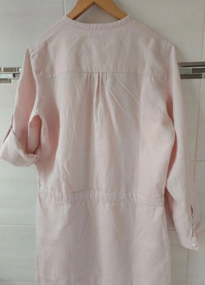 Superbe robe Edeis 100% lin t.38 dentelles - photo numéro 9