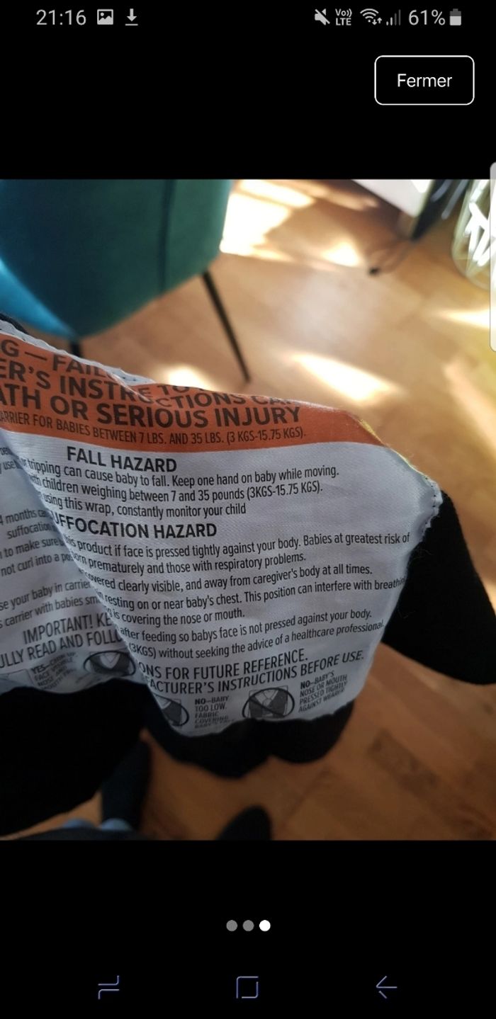 Echarpe de portage - photo numéro 3