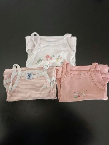 Lot de bodys été fille 12 mois