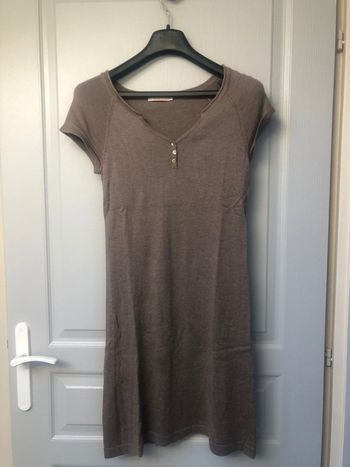 Robe  taupe hiver taille S camaïeu