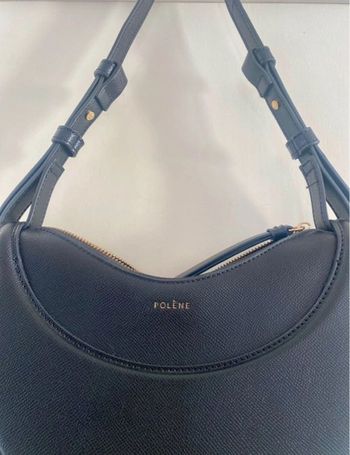 Sac cuir noir grainé
