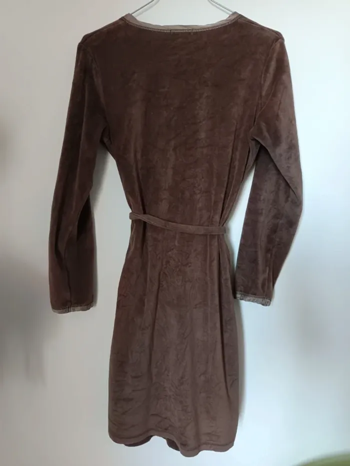 Peignoir de nuit femme marron taille S Olivier Desforges - photo numéro 2