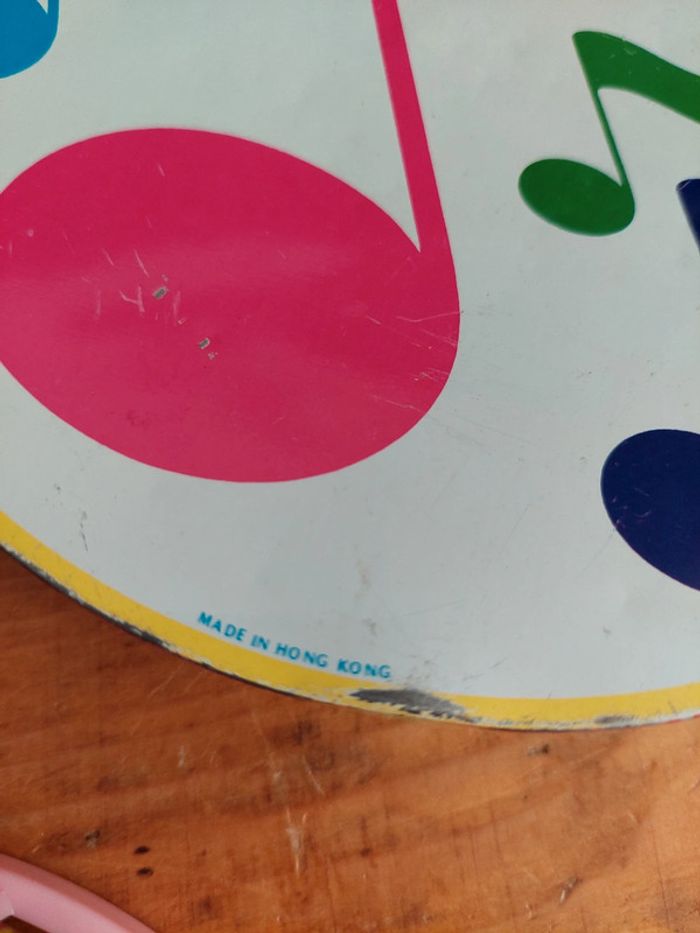 Lot de 2 tambourins en métal année 60 - photo numéro 3